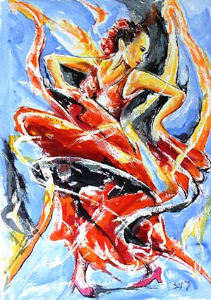"Vision de flamenco", de Jean-Luc Lopez.